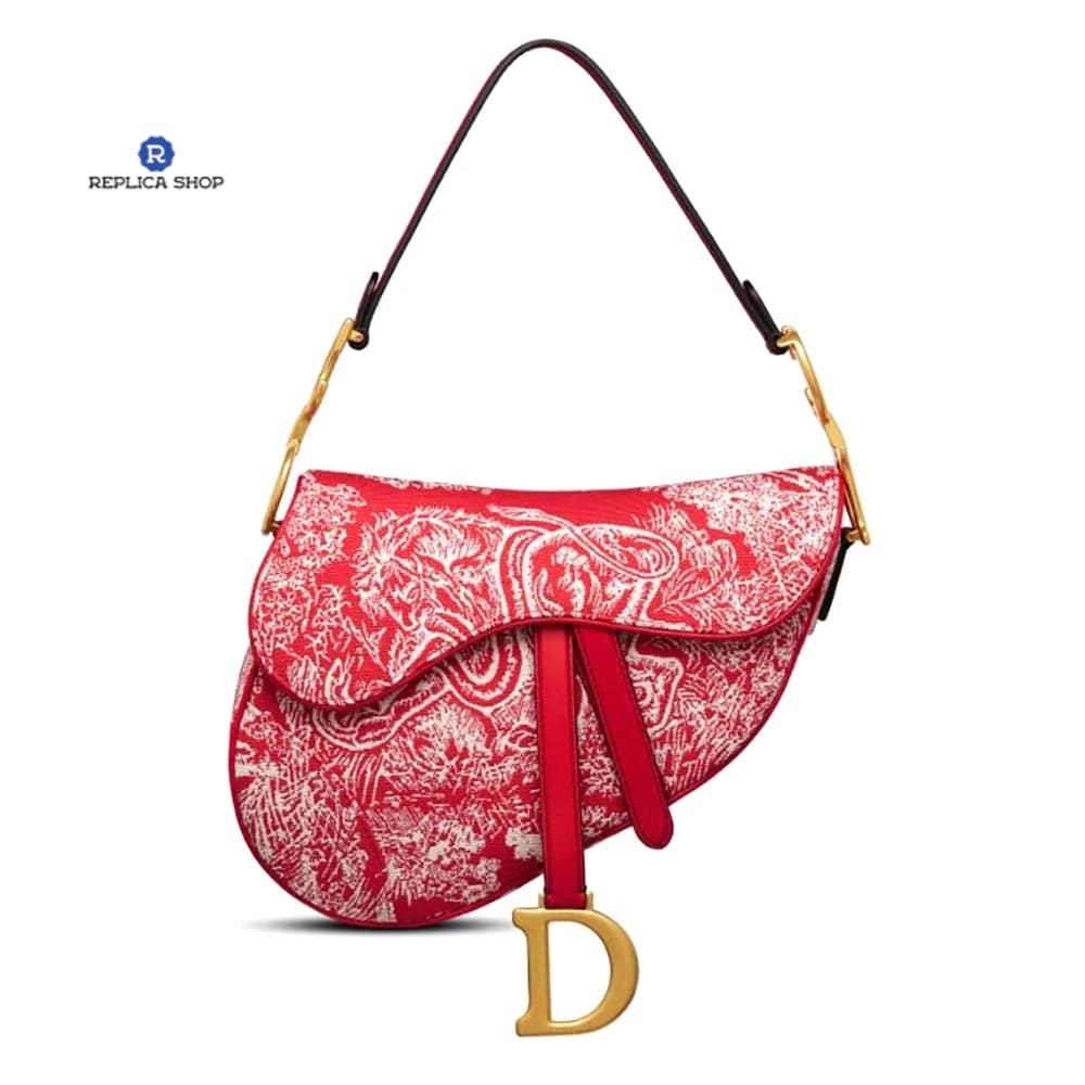 Túi xách Dior Saddle Toile de Jouy