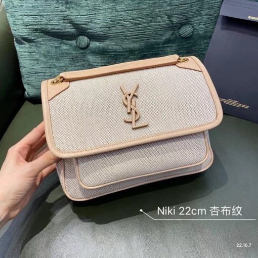 túi YSL màu be hàng hiệu