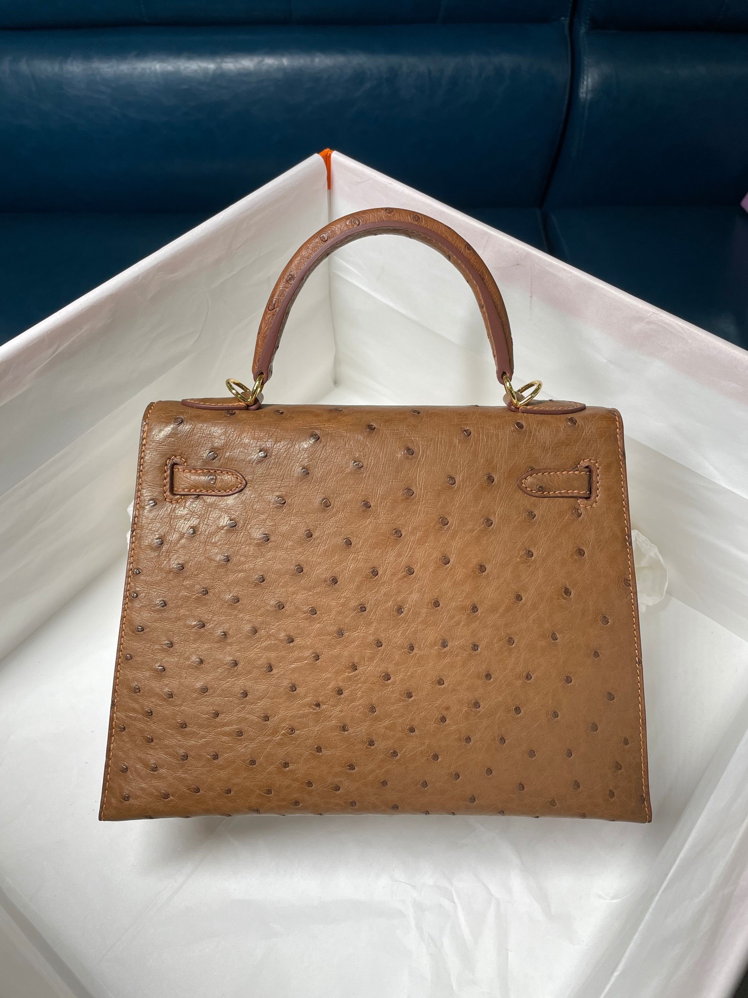 z2531773236316_1fe2c7e02abb63f43e8f90d03df8abf6 Túi Xách Hermes Kelly 25 Da Đà Điểu Màu Nâu