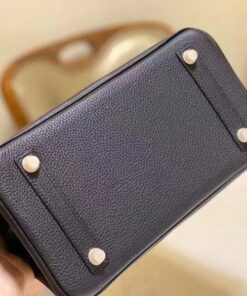 Túi Hermes Birkin Touch Da Nai Phối Da Cá Sấu Nâu Hồng