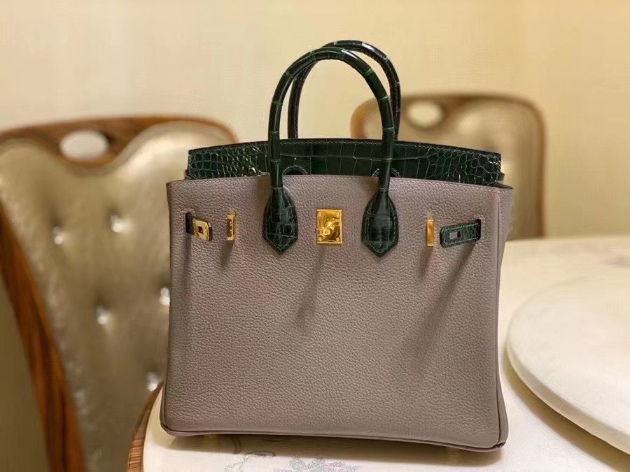 z2716778139280_31c025669270ec999970cce7ce2429c6 Túi Hermes Birkin Touch Da Nai Phối Da Cá Sấu Xanh Nâu