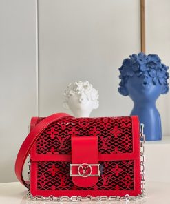 Túi Louis Vuitton Dauphine Mini màu đỏ