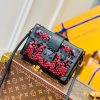Giới thiệu túi nữ Louis Vuitton Petite Malle Màu đen đỏ