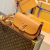 Túi xách nữ Louis Vuitton Epi Buci màu vàng cam