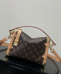 Túi xách Louis Vuitton Side Trunk MM East West màu nâu