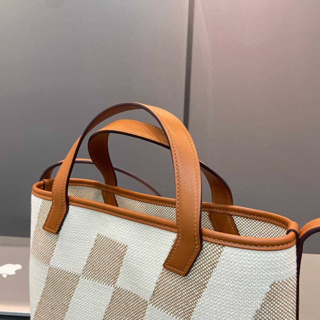 z3592154027742_2a46f429148bd7fbbe46c6b79b8a7b27 Túi xách Hermes Cabas H En Biais Màu Nâu Vàng Siêu Cấp