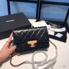 Ví Chanel nắp gập màu đen màu đen size 19