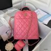 Ba lô Chanel My Pocket CalfSkin màu hồng