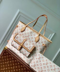 Túi xách Louis Vuitton Neverfull MM màu be Clair Monogram Fall For You