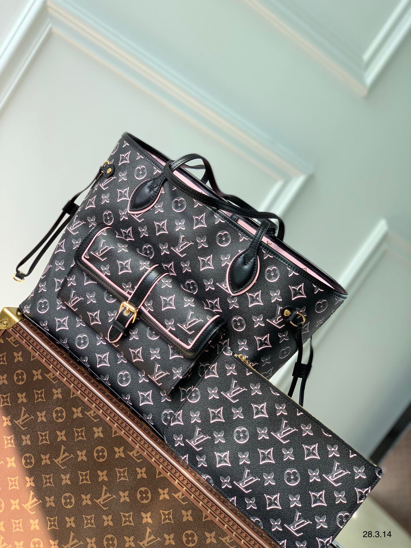 Túi Xách Nữ Louis Vuitton Neverfull MM Màu Đen Túi Xách Nữ Louis Vuitton Neverfull MM Màu Đen