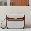 Túi Xách Hermes Kelly Depeches 25 Monochrome Pouch Màu Be Siêu Cấp