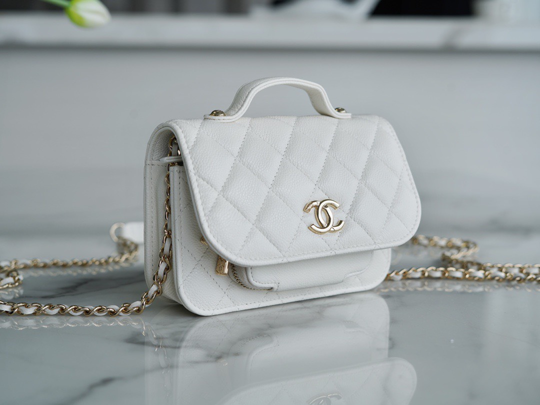 z3915990168306_ba9203baeee3521a30eea976ffd5808c Túi xách Chanel Caviar Quilted Medium Business Affinity Flap White Màu Trắng