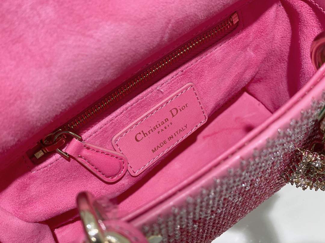 Địa chỉ mua túi xách Christian Dior Lady Cannage màu đỏ chính hãng siêu cấp