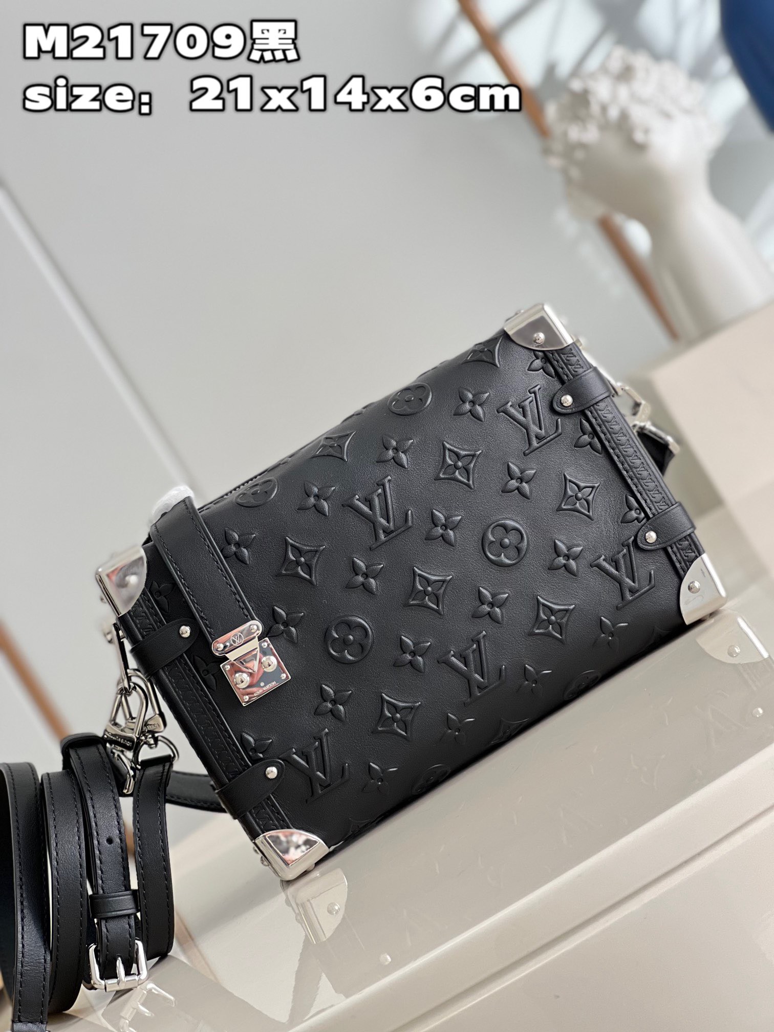 z3963808450007_c44dc4b3c8735d0499ca5d4189a2b7cb Túi Xách Louis Vuitton Side Trunk Đen Siêu Cấp