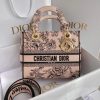 Túi xách Dior Lady D-Lite màu hồng siêu cấp