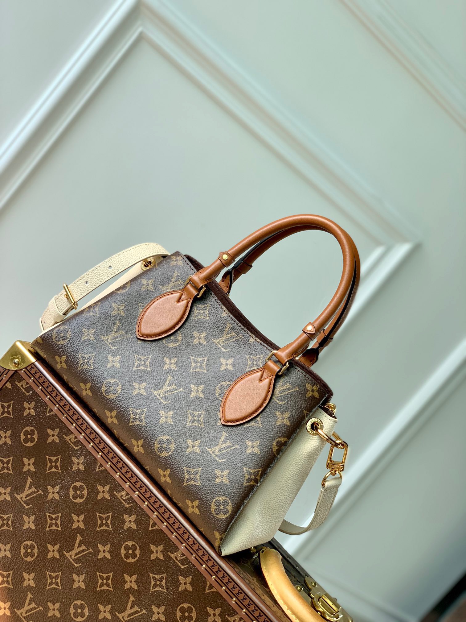 z4428577923991_94b980200b0af2adc2ad1e63083ca488 Túi xách Louis Vuitton Cream Monogram Canvas Vendome MM