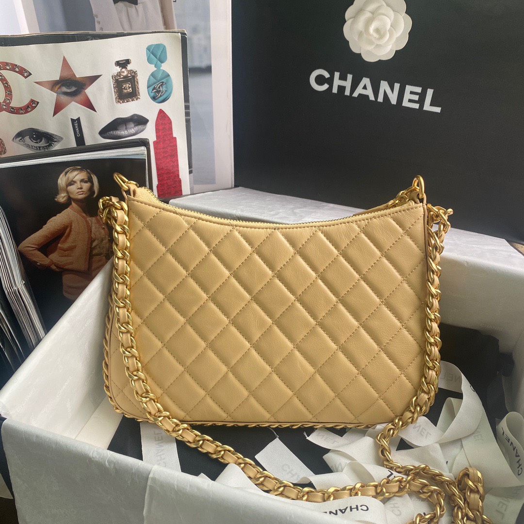 z4571421614454_2c428e180a0260071244fb0b7a539705 Túi Đeo Vai Nữ Chanel 23B Hobo Handbag Màu Be