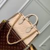 Túi xách nữ LV OnTheGo East West Màu Kem Siêu Cấp