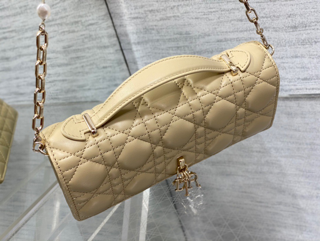 z4831456771913_0151d09dad4f297b59de6eef394c4d9e Túi Xách Dior Mini Bag Powder Beige Cannage Lambskin Màu Be
