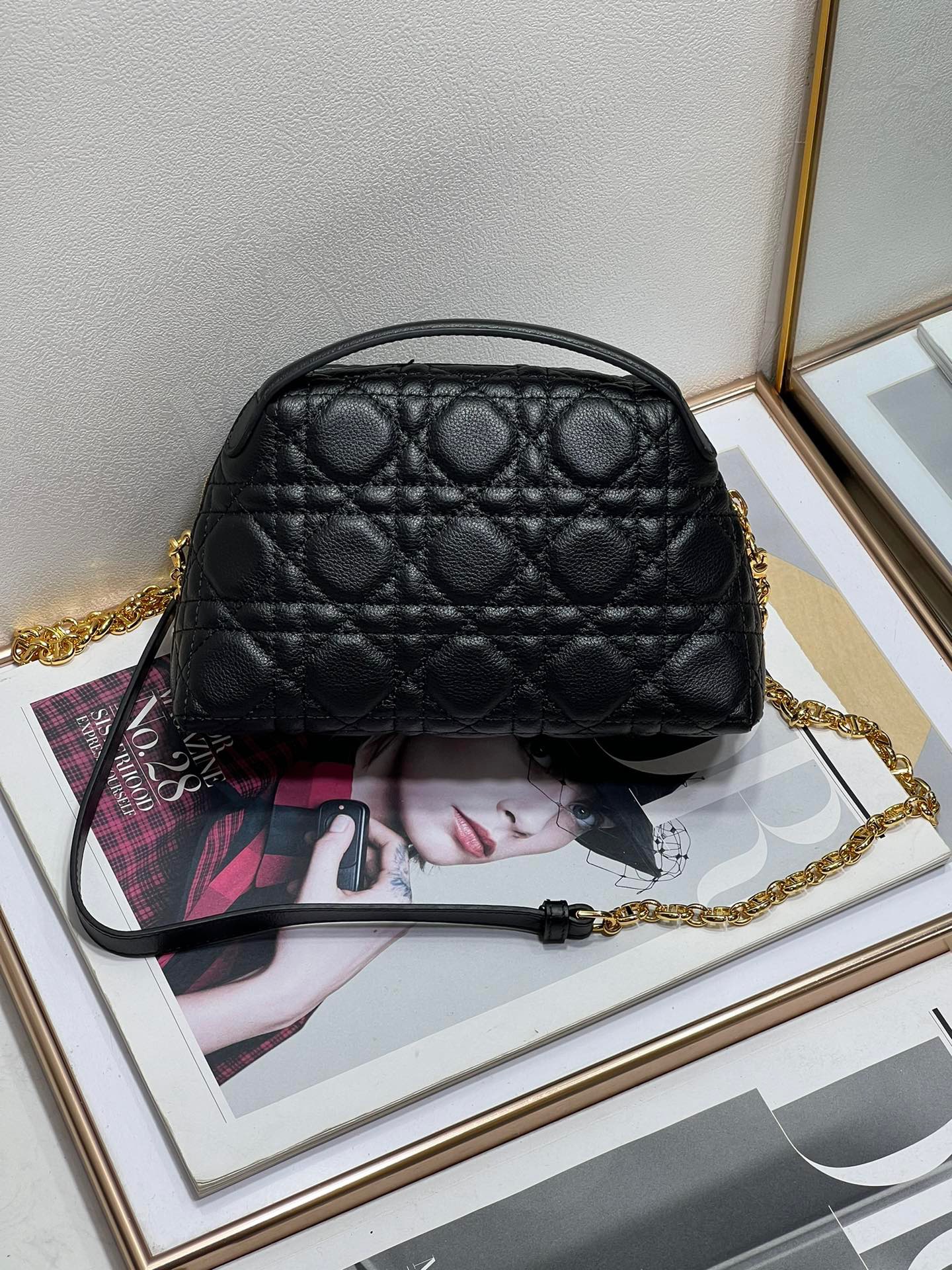 Kinh nghiệm Dior Caro Mini Shell D-COSY Màu Đen