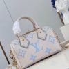 Túi xách LV Speedy Bandoulière 20 màu kem xanh siêu cấp