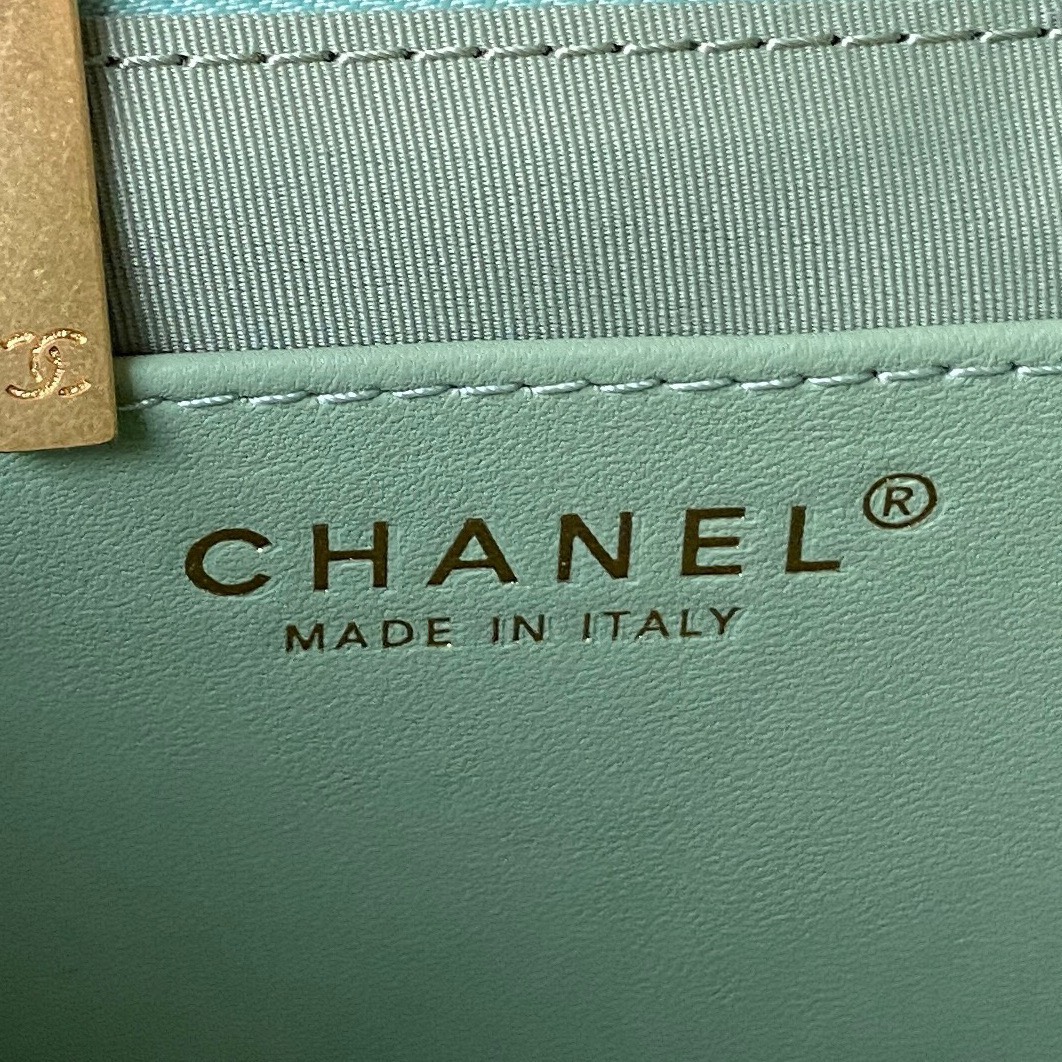 z5014013439597_3cb7e65c49e90fc58d9c295288ea1b78 Túi xách Chanel 24C Big Logo da Lambskin Màu Xanh Lá Siêu Cấp
