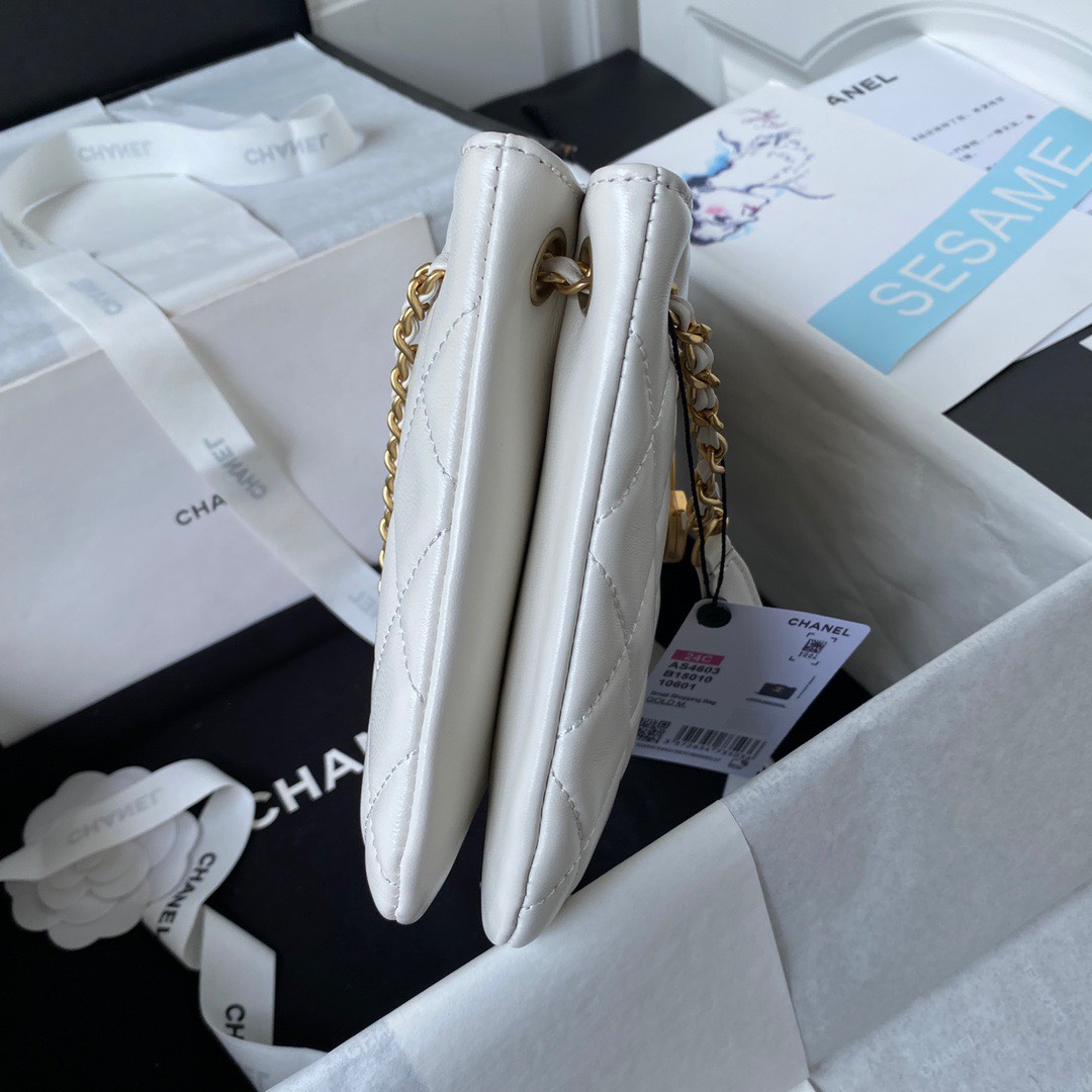 z5014014244362_b61d45abb0fab34de5758123f48129d9 Túi xách Chanel 24C Big Logo da Lambskin Màu Trắng Siêu Cấp