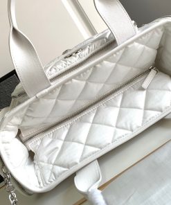 Túi Xách Chanel Large Bowling Màu Trắng hàng hiệu