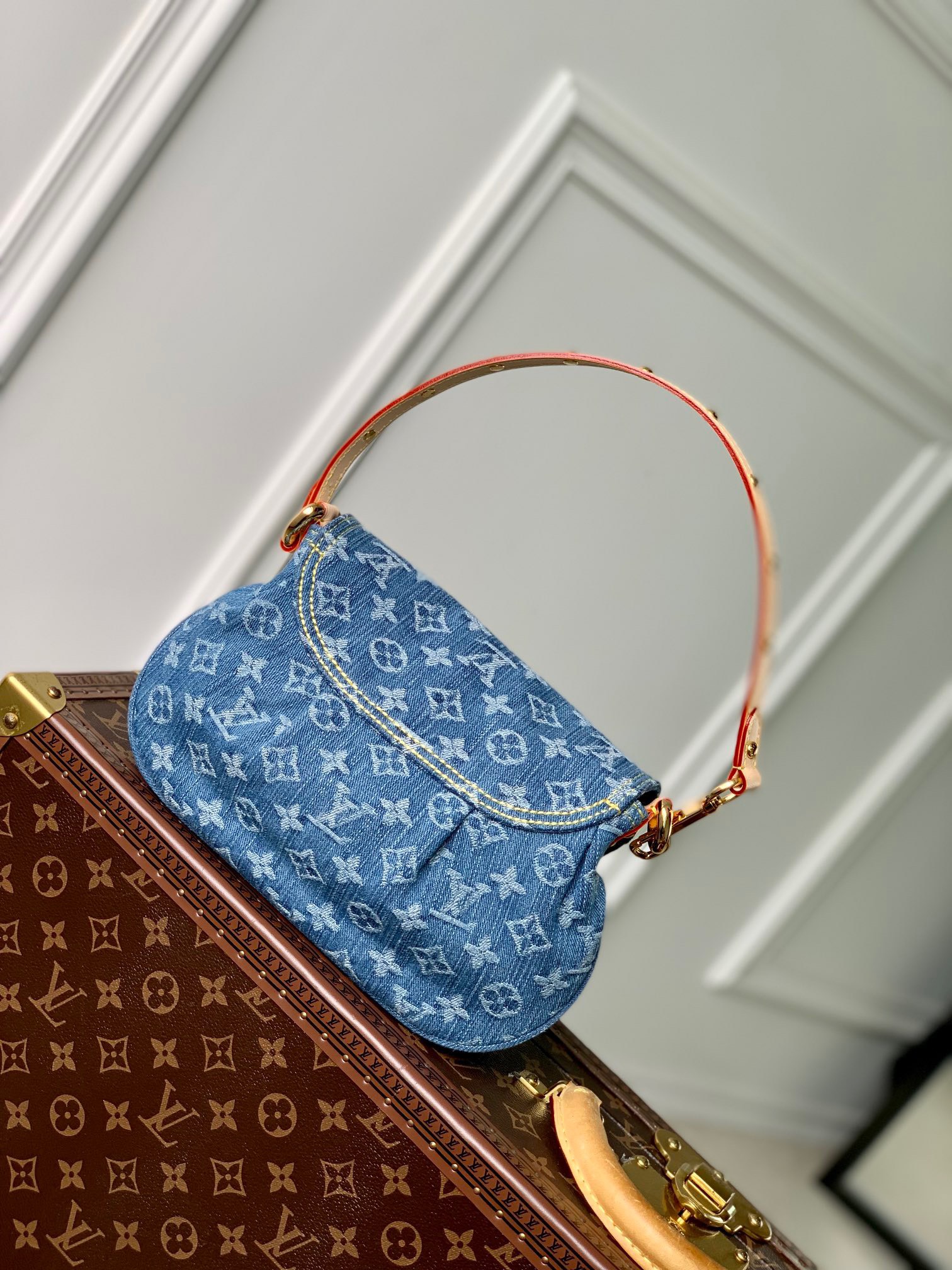 z5196924076971_f4afc403a50117496f353b278232897c Túi xách LV Sunset Monogram Denim Màu Xanh Siêu Cấp