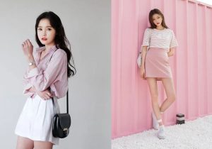 Mặc váy hồng đeo túi màu gì?