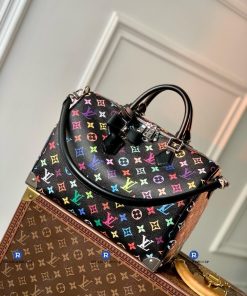 Túi LV Speedy Soft 30 Black Multicolored Siêu Cấp