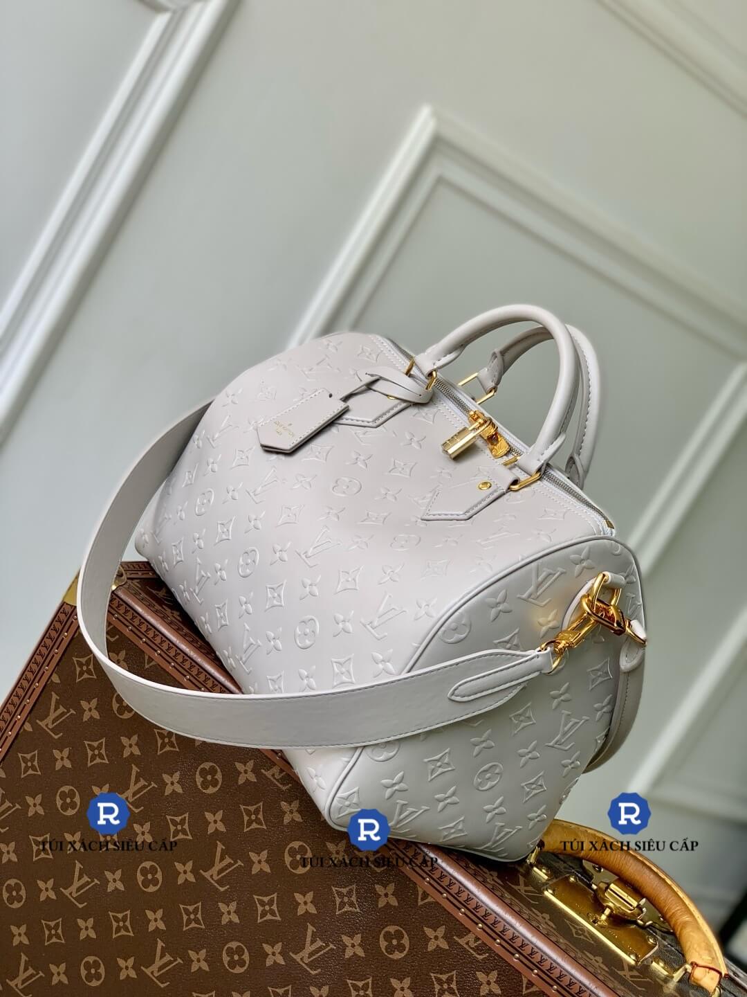 Túi LV Speedy Soft 30 Monogram Màu Xám Siêu Cấp