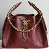 Túi Xách Chanel 25 Màu Đỏ Mận Siêu Cấp