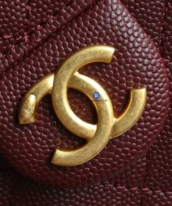 Túi Xách Chanel 25 Màu Đỏ Mận Siêu Cấp