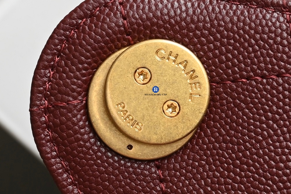 Túi Xách Chanel 25 Màu Đỏ Mận Siêu Cấp