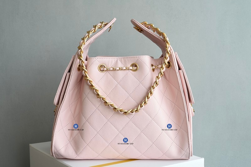 Túi Xách Chanel 25 Màu Hồng Nhạt Siêu Cấp Size 30x26x14