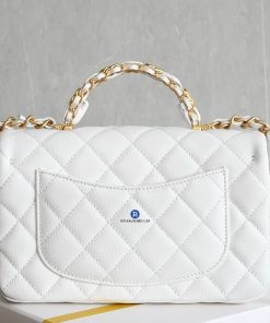 Túi Xách CHANEL 25B Da Caviar Màu Trắng Siêu Cấp