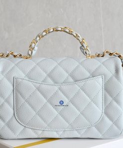 Túi Xách CHANEL 25B Da Caviar Màu Xám Siêu Cấp