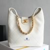 Túi Xách CHANEL 25P Da Cừu Màu Trắng Siêu Cấp