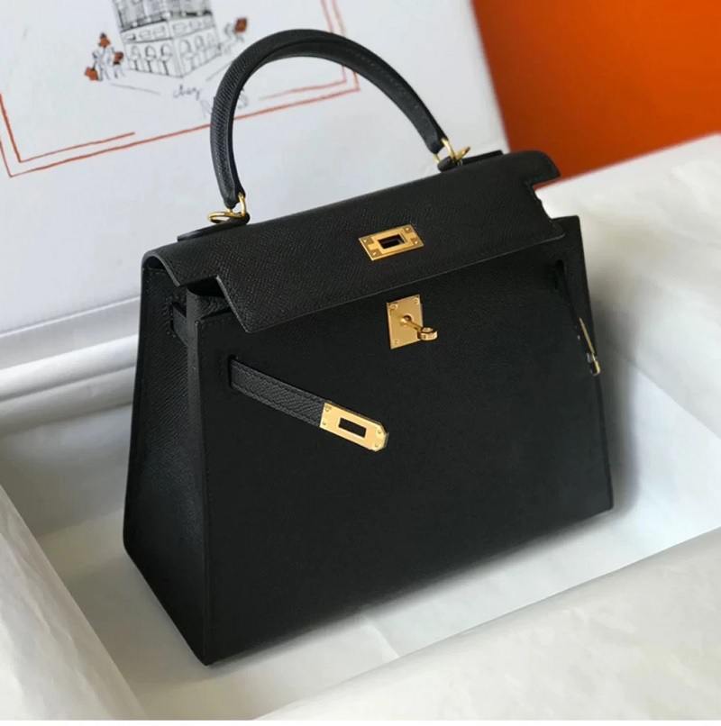 Túi Hermes Mini Kelly Black Epsom
