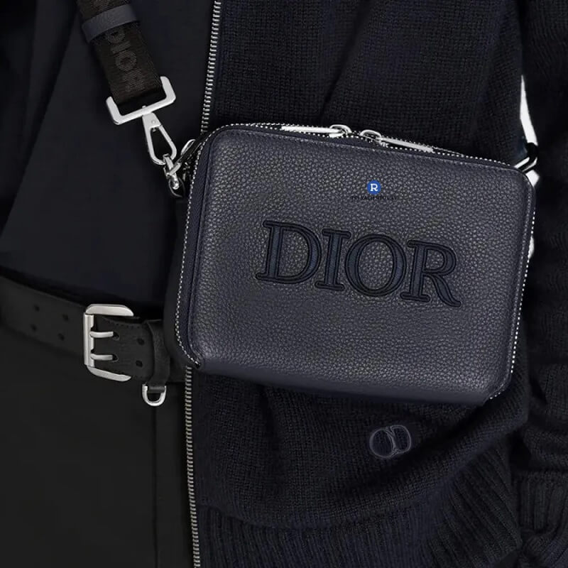 T&uacute;i Đeo Ch&eacute;o Dior Grained Calfskin Messenger Bag