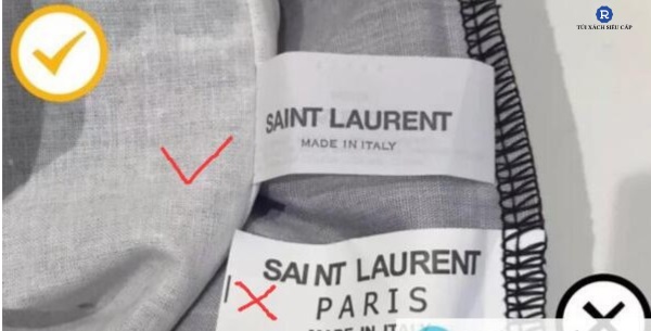 Check code t&uacute;i YSL chu&acirc;̉n xác qua nhãn