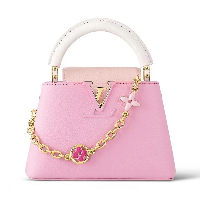 Túi Louis Vuitton LV Capucines Mini màu hồng