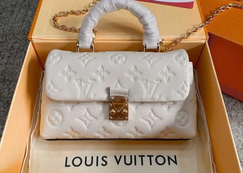 Túi đeo chéo Louis Vuitton LV Nano Madeleine trắng