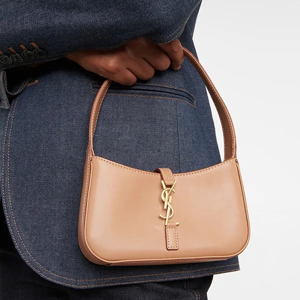 Túi xách YSL Mini Hobo Bag In Smooth Leather Màu Be