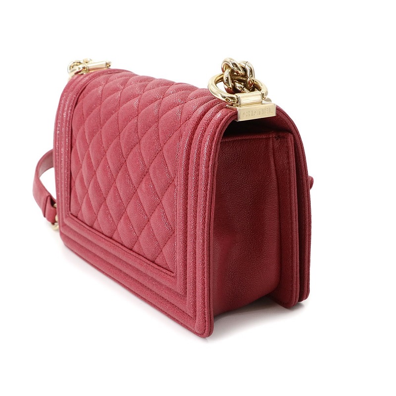 Túi Chanel Boy Flap Quilted Diamond New Mini Red
